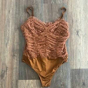 NWOT Lulus Swiss dot body suit